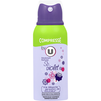 Image de BY U
Déodorant compressé pour femme parfum so violet atomiseur de