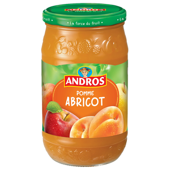 Image de Dessert fruitier pomme/abricot ANDROS, bocal de