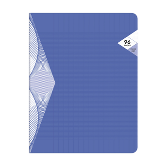 Image de U
Cahier piqure 17x22 96p grands carreaux polypro