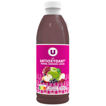 Image de U
Jus de fruits antioxydant pomme grenade cassis bouteille de
