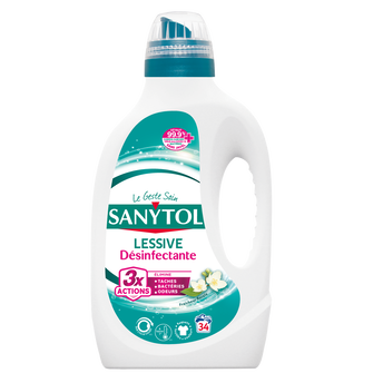 Image de Lessive désinfectante fraicheur floral SANYTOL - 1,7L - 34