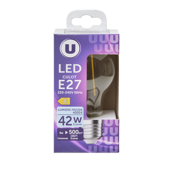 Image de U
Ampoule LED ronde 42w E27 transparente et