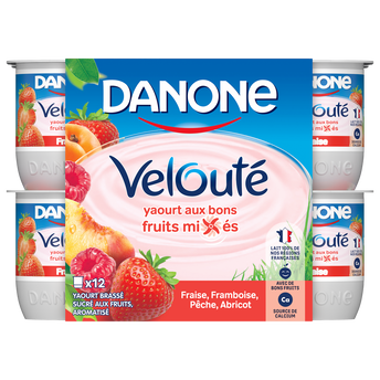 Image de Yaourt brassé aux fruits mixés VELOUTE DANONE