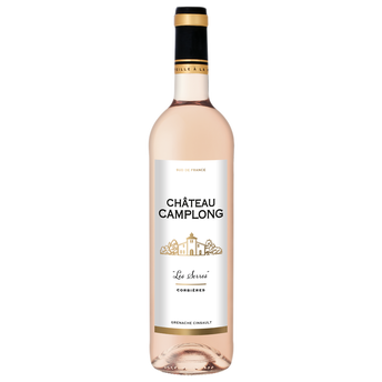 Image de Vin rosé AOP Corbières "Château Camplong Les Serres", bouteille de