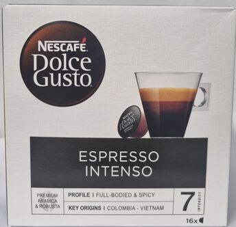 Image de DOLCE GUSTO café espresso Intenso Nestlé 16 dosettes