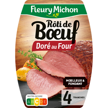 Image de Rôti de boeuf FLEURY MICHON, 4 tranches