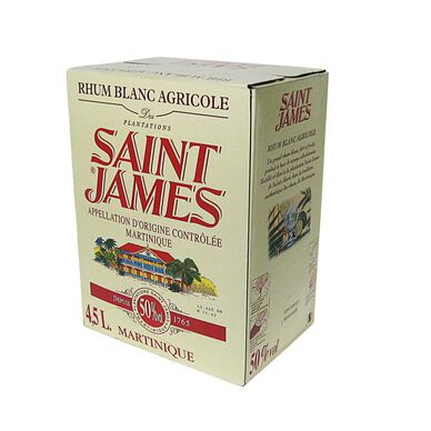 Rhum blanc agricole 50%vol. ST JAMES, CUBI 4,5l - Super U, Hyper U