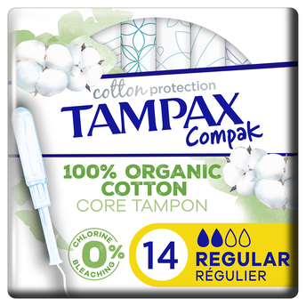 Image de Tampax compact tampons avec applicateur régulier TAMPAX COTTON