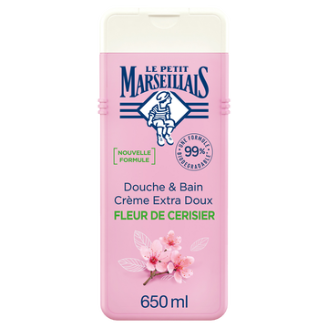 Le Petit Marseillais Douche & Bain Extra Doux Fleur De Cerisier Le Petit Marseillais, 650ml