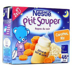 Soupe Infantile Au Lait Carottes Et Riz Nestle Des 4 Mois 2x250ml Super U Hyper U U Express Www Coursesu Com