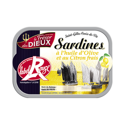 Sardines Label Rouge au citron LES DIEUX, 115g - Super U, Hyper U, U ...