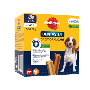 Image de Bâtonnets à mâcher moyen chien Dentastix PEDIGREE x56