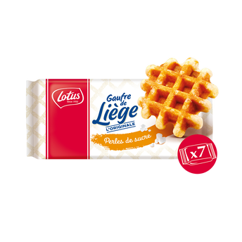 Image de Gaufre de Liège perles de sucre Lotus - x7 sachets - Le paquet de