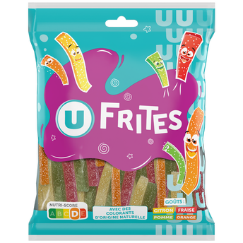 Image de U
Bonbons Gélifiés frites acides - sachet