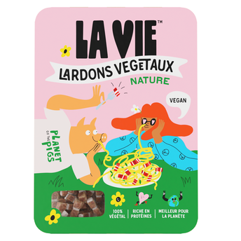 Image de Spécialité végétale type lardons nature LA VIE 2x75g soit