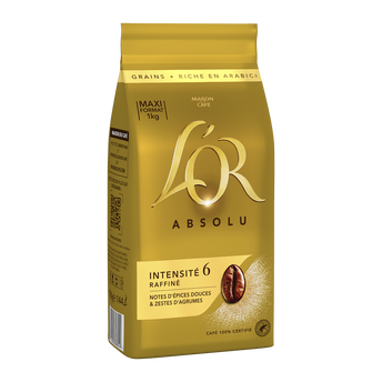 Image de Café en grains L'OR Absolu Intensité 7 - 100% Arabica