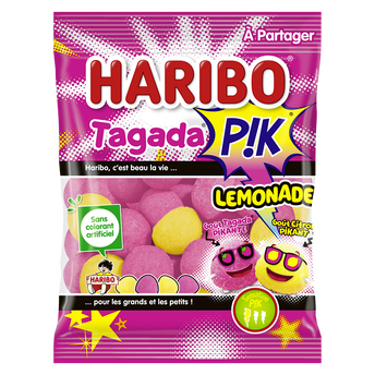 Image de Bonbons Tagada Pik lemonade HARIBO, sachet