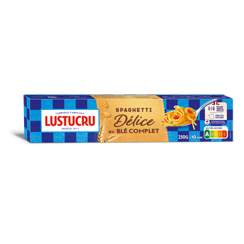 Image de Délice au blé complet spaghetti LUSTUCRU sachet
