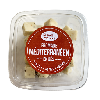 Image de Dés de fromage méditérranéen, Petit Marché