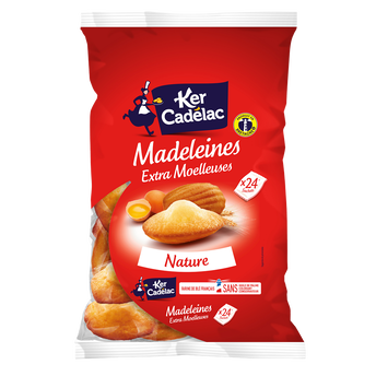 Image de Madeleines Extra Moelleuses Nature KER CADELAC - x24 sachets