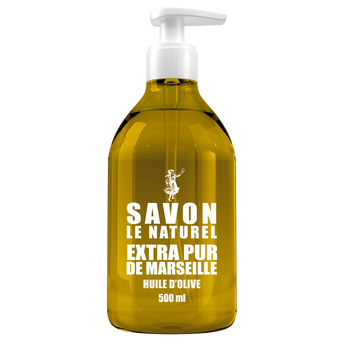 Image de Savon liquie huile d'olive SAVON LE NATUREL, pompe de
