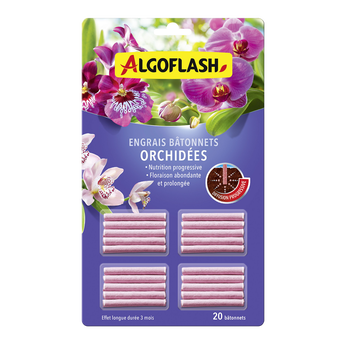 Image de Batonnet nutritif orchidees ALGOFLASH x20-engrais