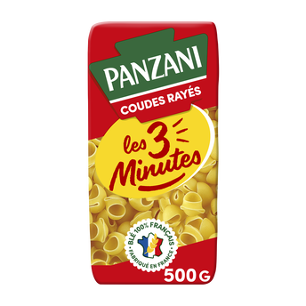 Image de Pâtes COUDES RAYES 3 minutes PANZANI