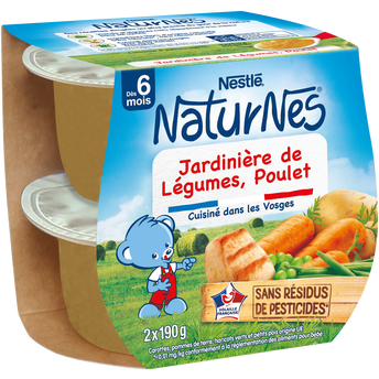 Image de Plats complets Jardinière de légumes poulet