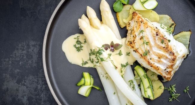 Plat avec asperge Plat avec asperge