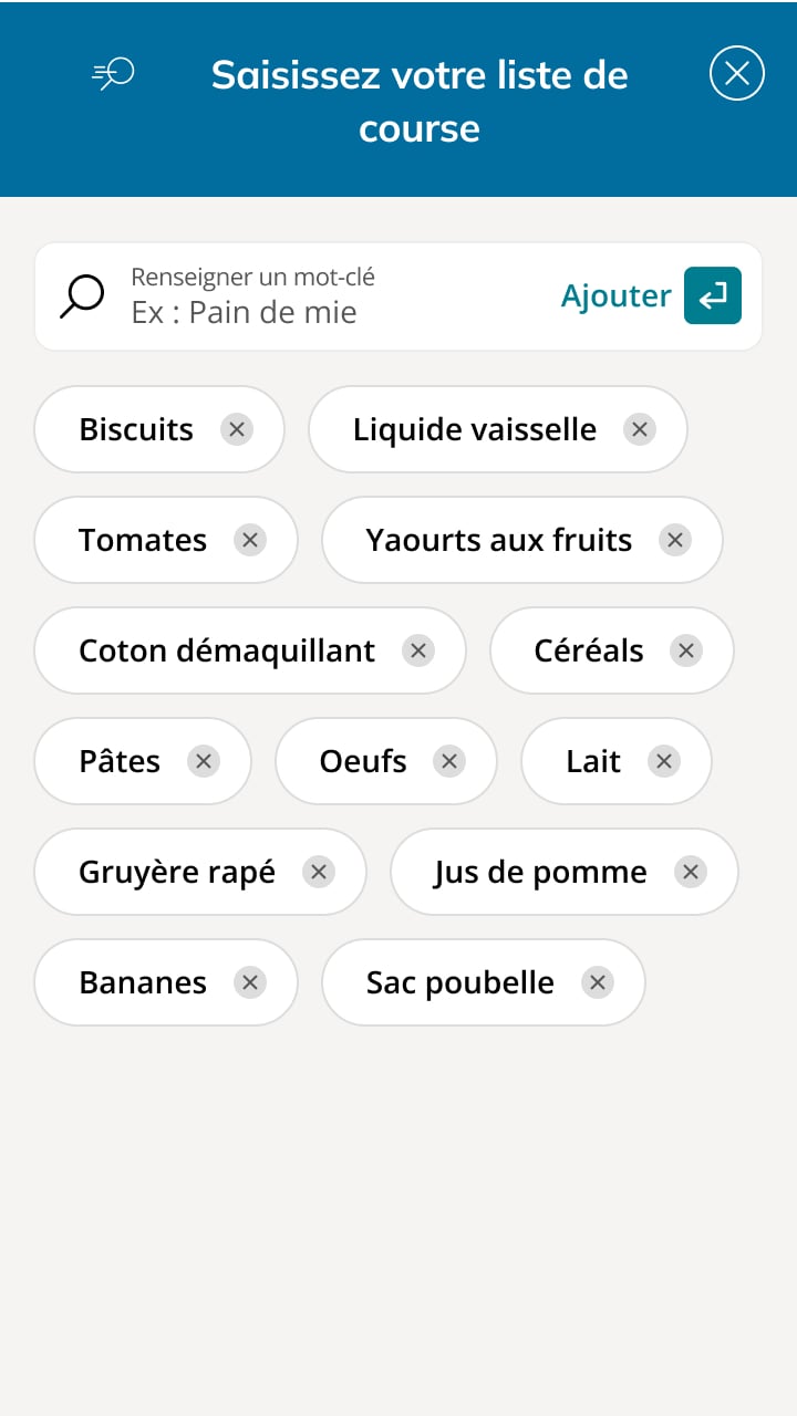 Choisissez vos repas