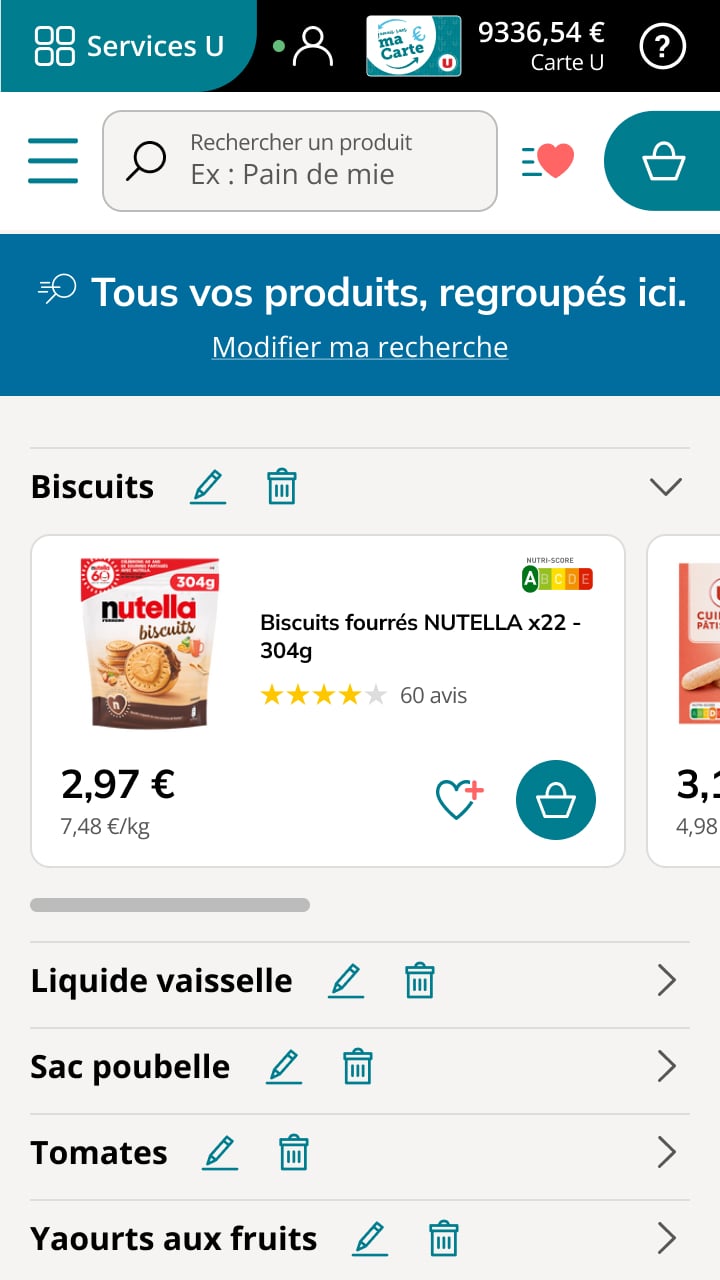 Personnalisez votre menu