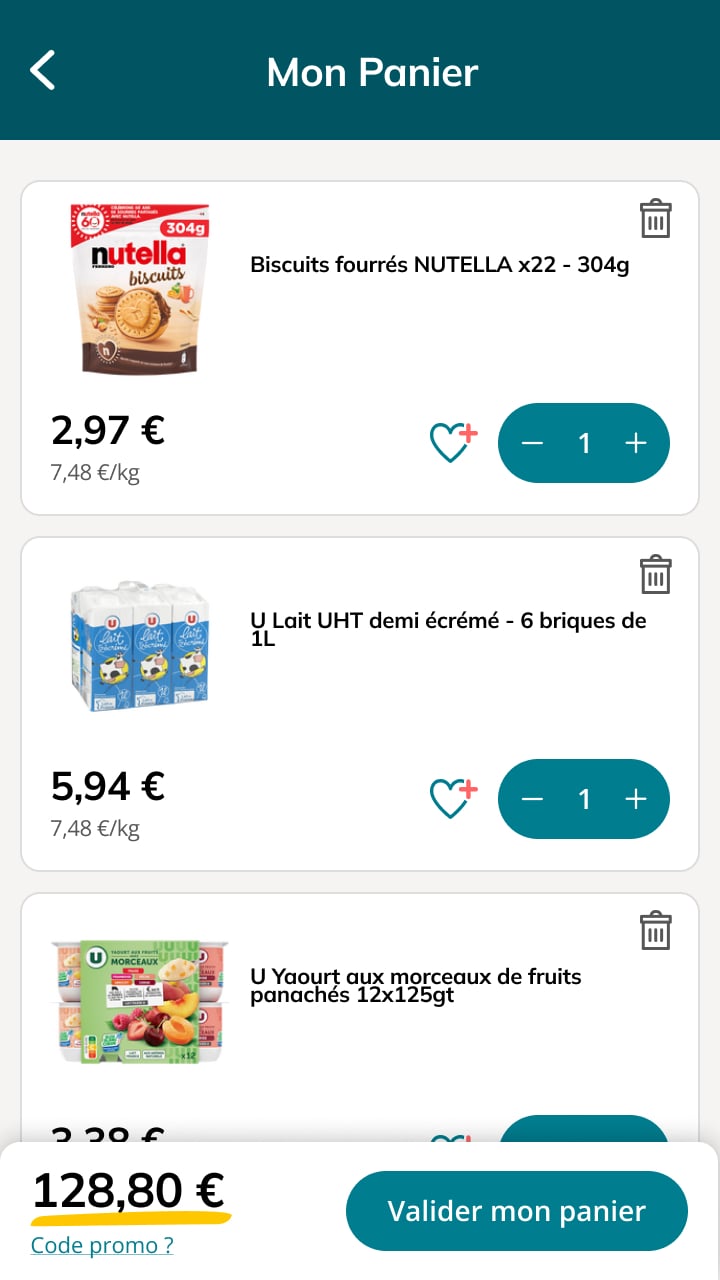 Votre panier est prêt