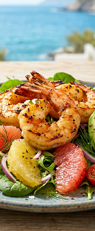 Salade composée d'été version mer
