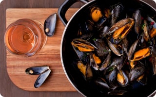 Vins Rosés et Fruits de Mer