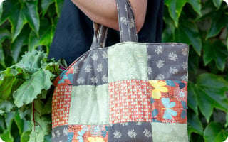 DIY SAC CABAS EN PATCHWORK