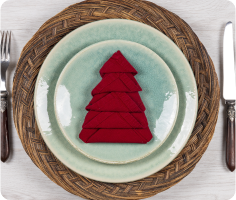 Tuto Pliage de Serviette pour Noël