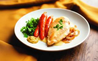 Recette escalopes crémeuses aux carottes rôties au miel