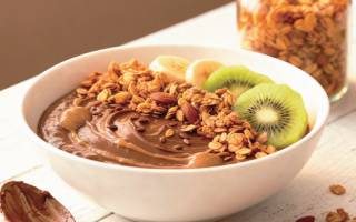 Recette crème dessert au chocolat et granola maison