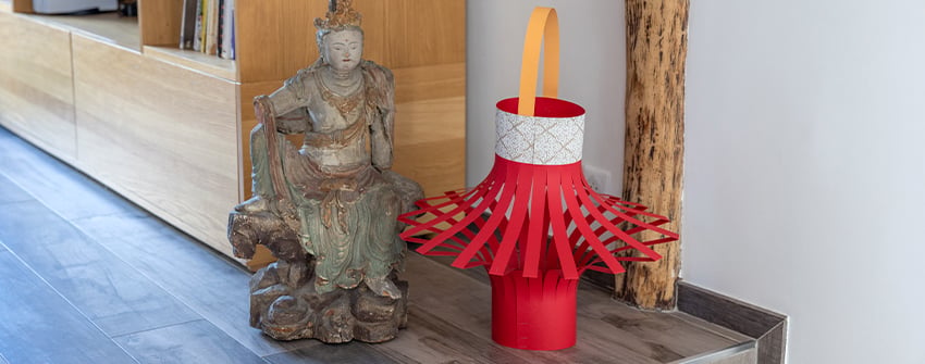 Résultat final lampion chinois DIY