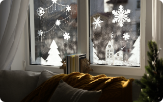 Décoration Fenêtres Noël