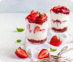 Desserts gourmands et estivaux