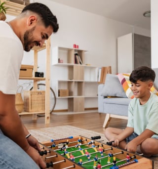 babyfoot père et fils