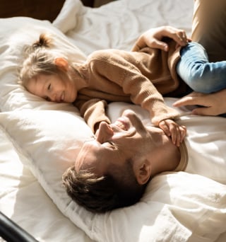 grasse matinée père fille