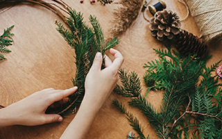 tuto centre de table noel