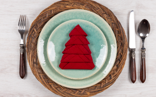 pliage serviette noel