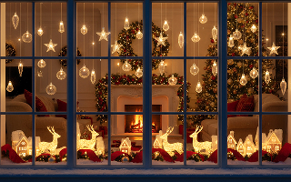 Déco fenêtre Noël