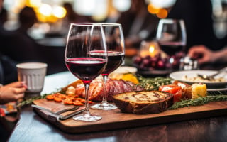vin rouge léger