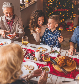 repas de Noel en famille
