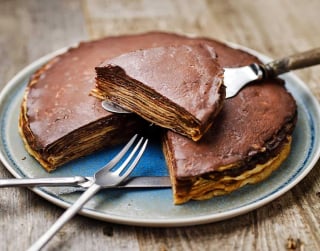 recette gâteau de crêpes chocolat