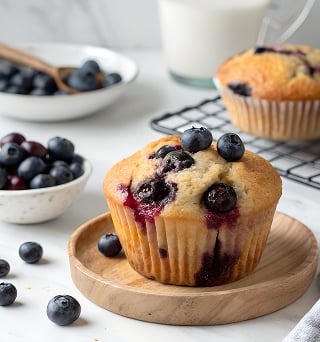 Muffins aux myrtilles